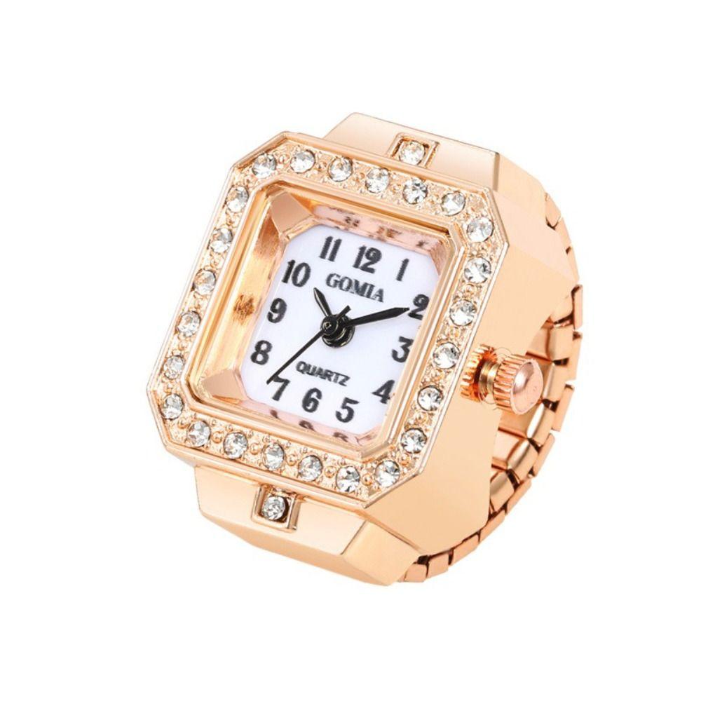 Elastic Ring Watch Alloy Elastic Rings Creative Finger Rings  Jewelry