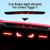 1PCS Car Personality Brake Tail Light Sticker Eagle Eye Auto Light Hawkeye Styling Decorate Sticker For Chery Tiggo 7 Stickers