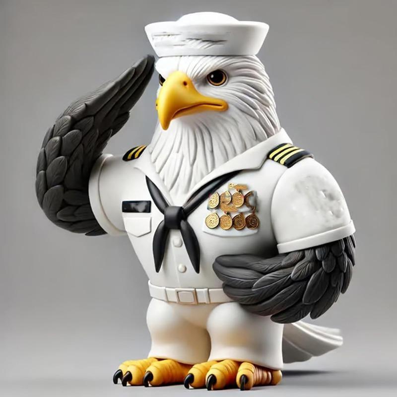 Eagle Tribute Sculpture,Veteran Thank You Table Top Statue for Memorial Day & Veterans Day Patriotic Home Office Decor (Army)