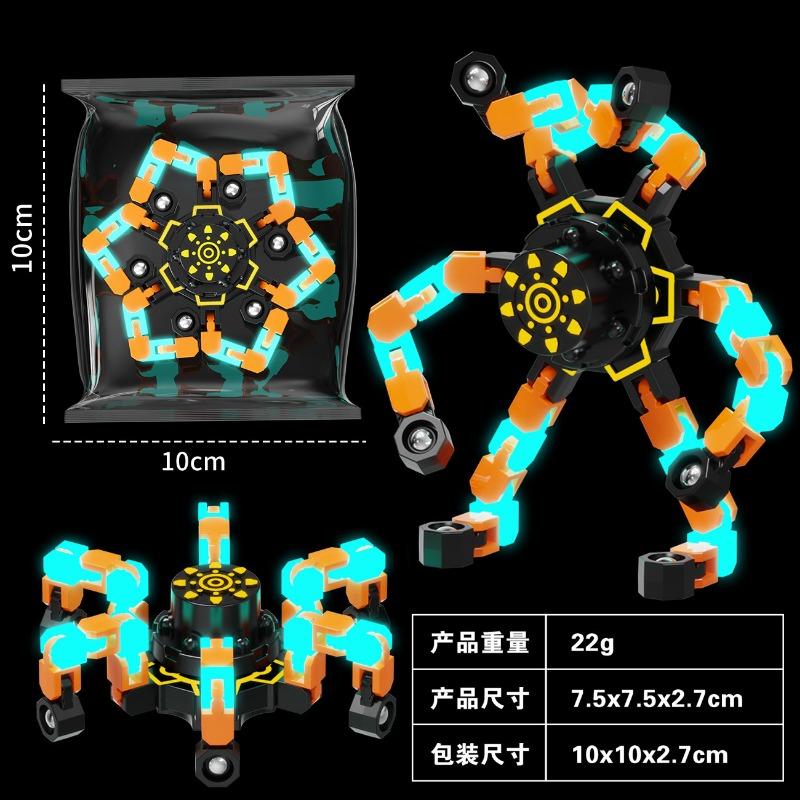 Primary School Students' Creative Tops Children's Small Toys Deformed Mechanical Tops Kindergarten Children's Fingertip Tops