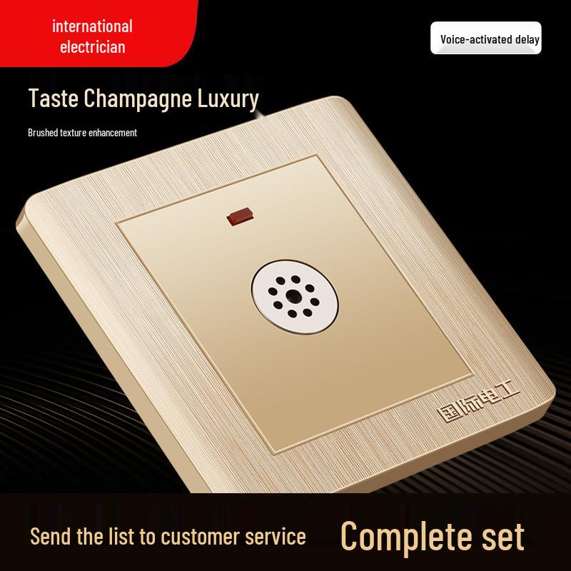 Type 86 Recessed Wall Switch and Socket Panel with USB and Multi-Hole Power Outlets