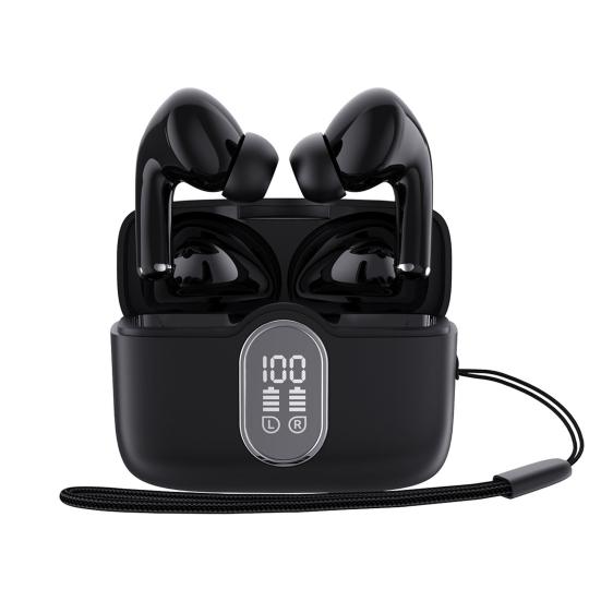 Wireless Headphones LED Power Display IPX 4 Waterproof HiFi Sound Extended Battery Life Bluetooth-compatible 5.3 Earphones