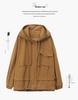 2024 Plus Size Hooded Trench Coat for Women - Loose Fit Spring & Autumn Workwear Jacket