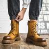 Autumn and Winter Men's Boots Fashionable New Designer Style Outdoor Motorcycle Daily Office Business Party Quality Shoes Hot