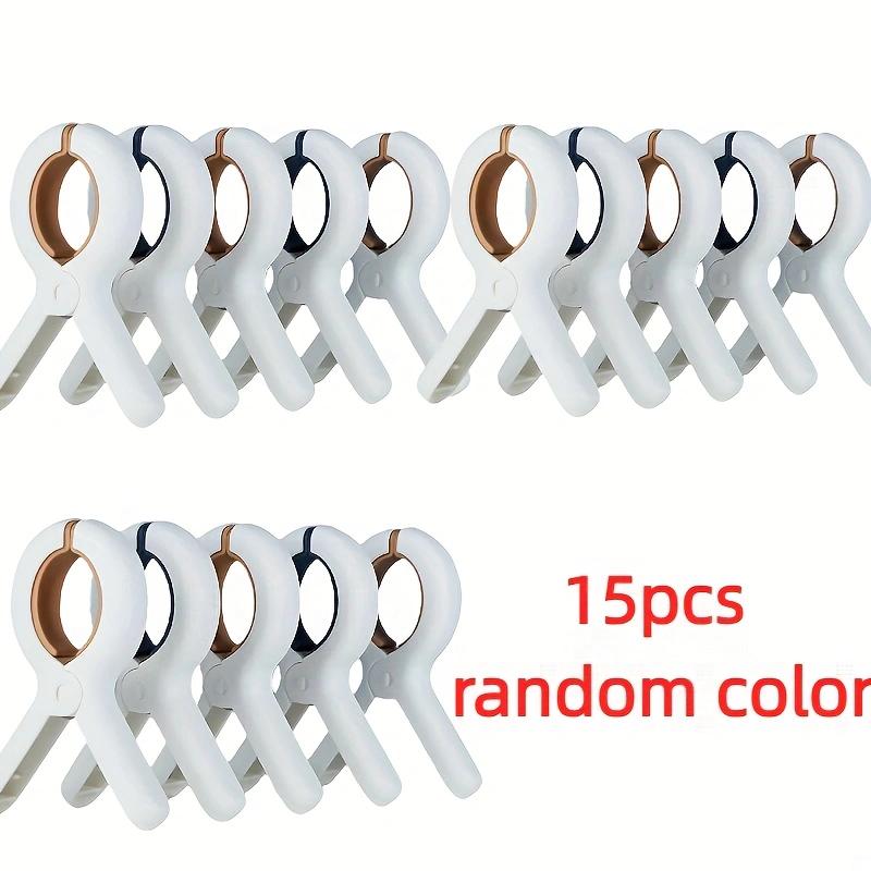 16pcs Beach Towel Clips, Heavy-duty Plastic Clothes Clips, Blanket Drying Clips, Windproof Clothes Clips, Household Items