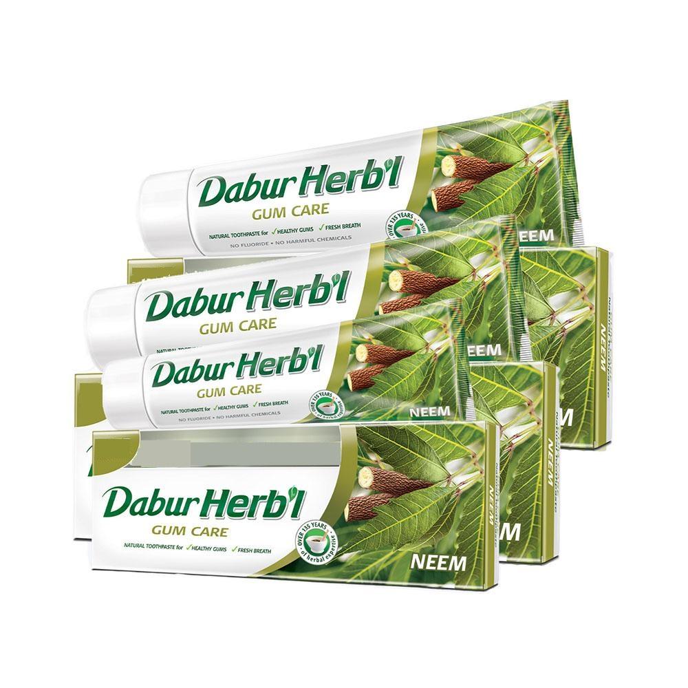6 pcs Dabur Herbal Neem - Pack of 6 toothpaste 150g
