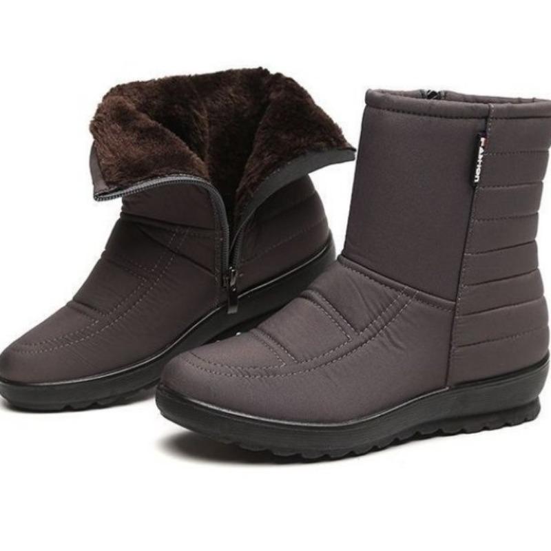 Snow Boots Women's New Cotton Boots Velvet Snow Cotton Mother Shoes Cotton Waterproof Short Boots Thermal Shoes Elderly Cotton Shoes