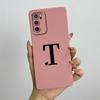 Phone Case For OPPO A54s Case oppo A16 A16S CPH2269 CPH2271 Cute Letters Square Liquid Silicone Soft Shockproof Back Cover Funda