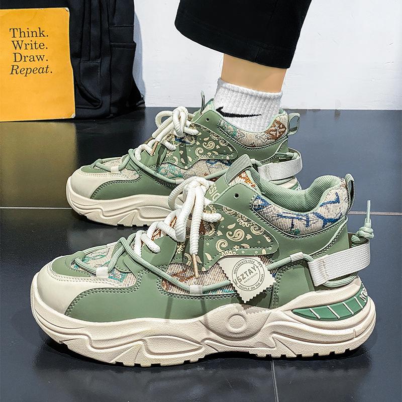 Shoes Cloth Breathable Running Shoes Raw Casual Platform Autumn Sneakers Daddy Shoes 39