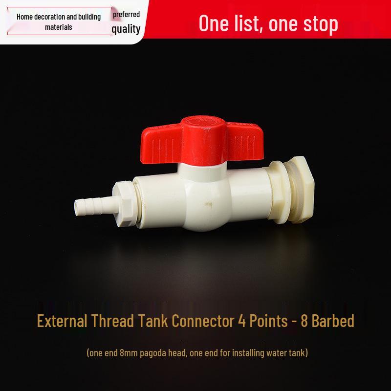 Plastic Water Storage Tank Faucet and Valve Accessories