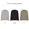 Men's Warm Fleece-Lined Brushed Long Sleeve T-Shirt