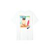 Nike Ropa Deportiva Camiseta de Manga Corta con Cuello Redondo y Logotipo Estampado Retro para Hombre Tops Blanco FD6637-100