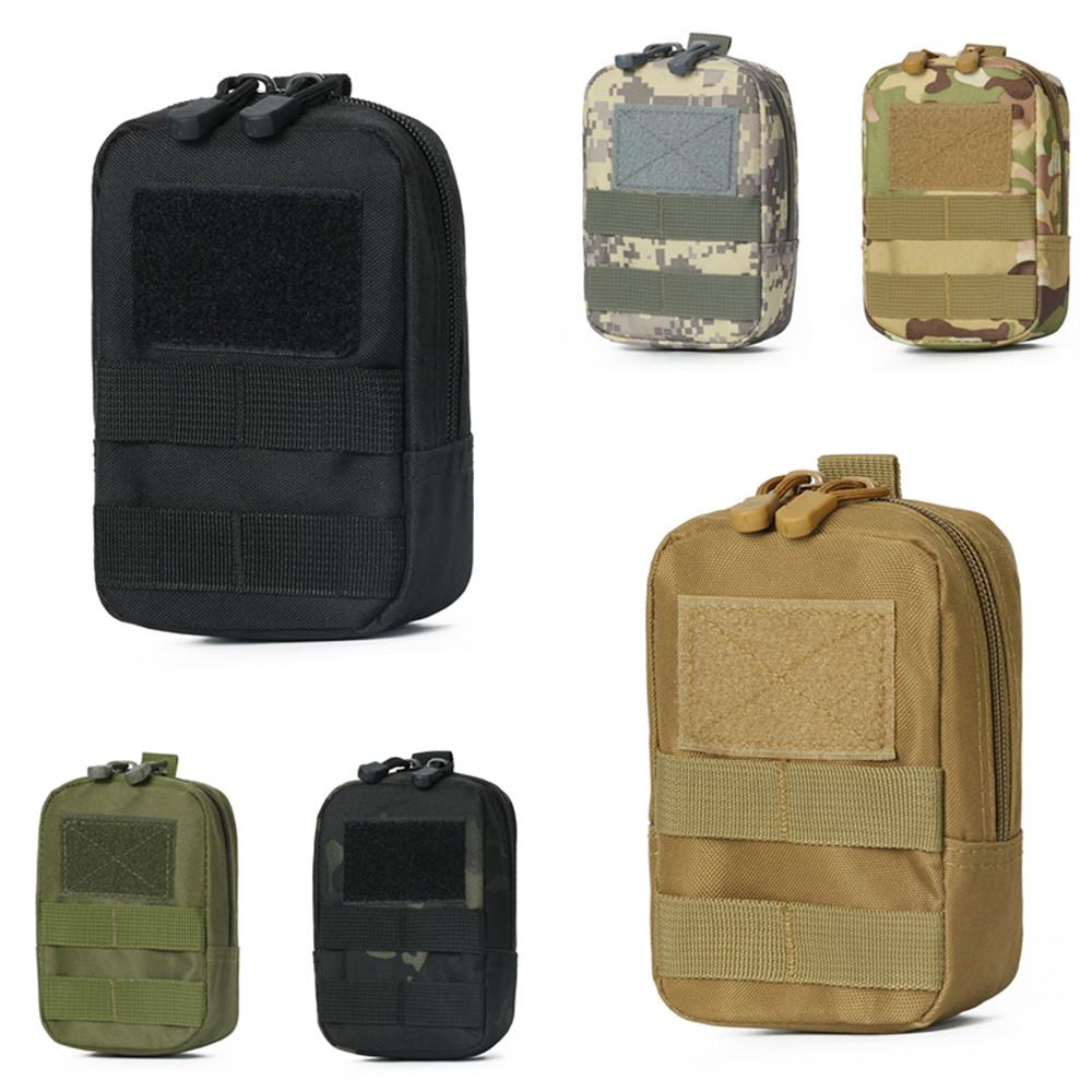 Molle Pouches Tactical Compact Water-Resistant EDC Pouch Bag Small Utility Pouch with Carabiner for Outdoor Hiking Camping