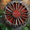 Classic Wrench Round Aluminum Sign Vintage Tool Wall Art Decor Home Bar Garage
