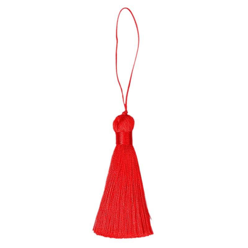 8cm Short Tassel Pendant USB Drive - 32 Colors Ice Silk Bookmark