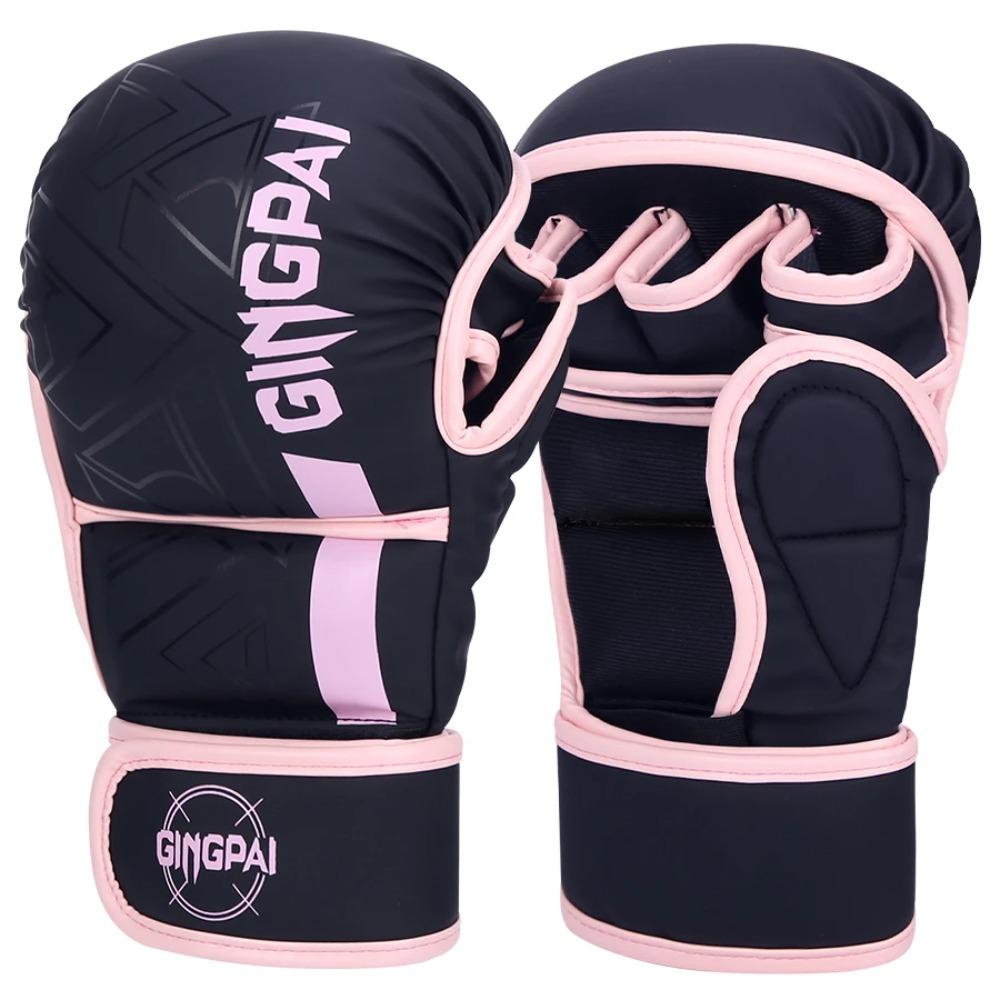 Professionele MMA Bokshandschoenen Halve Vinger Zandzak Karate Muay Thai Trainingshandschoenen PU Volwassenen Kinderen Verdikt Boksmateriaal