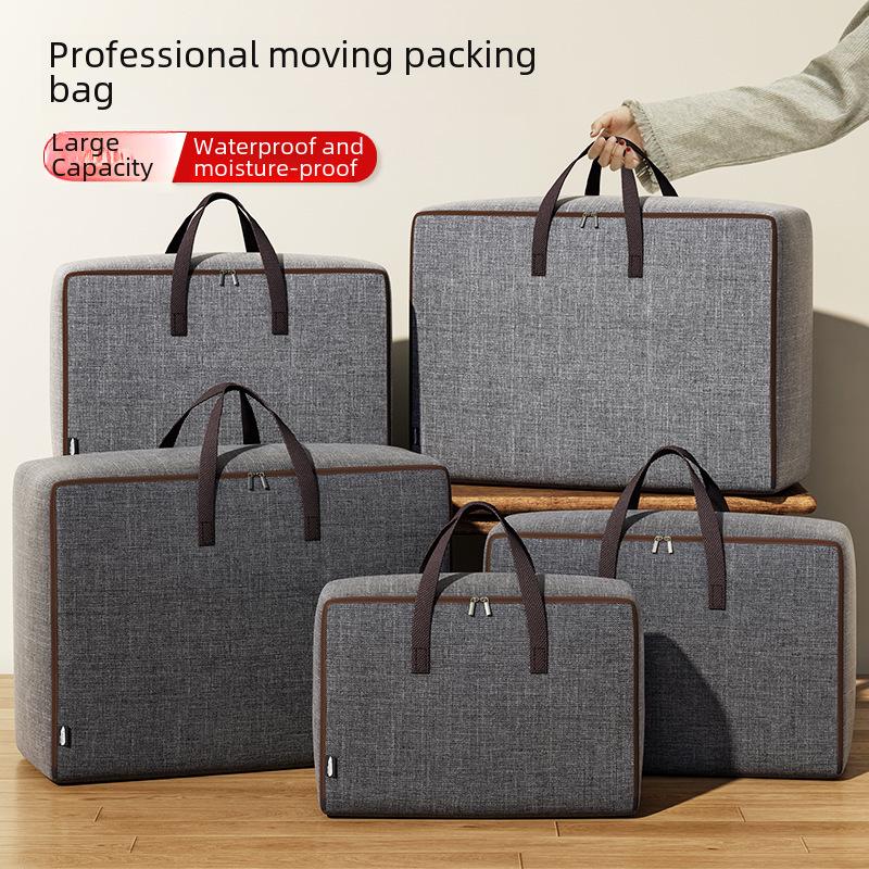 Oxford Cloth Large Waterproof Quilt Storage Bag for Luggage and Dorm Organization