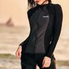 Fruitry Women 5 Pieces Black Rashguard Set Loose Fit Big Size Swimwear