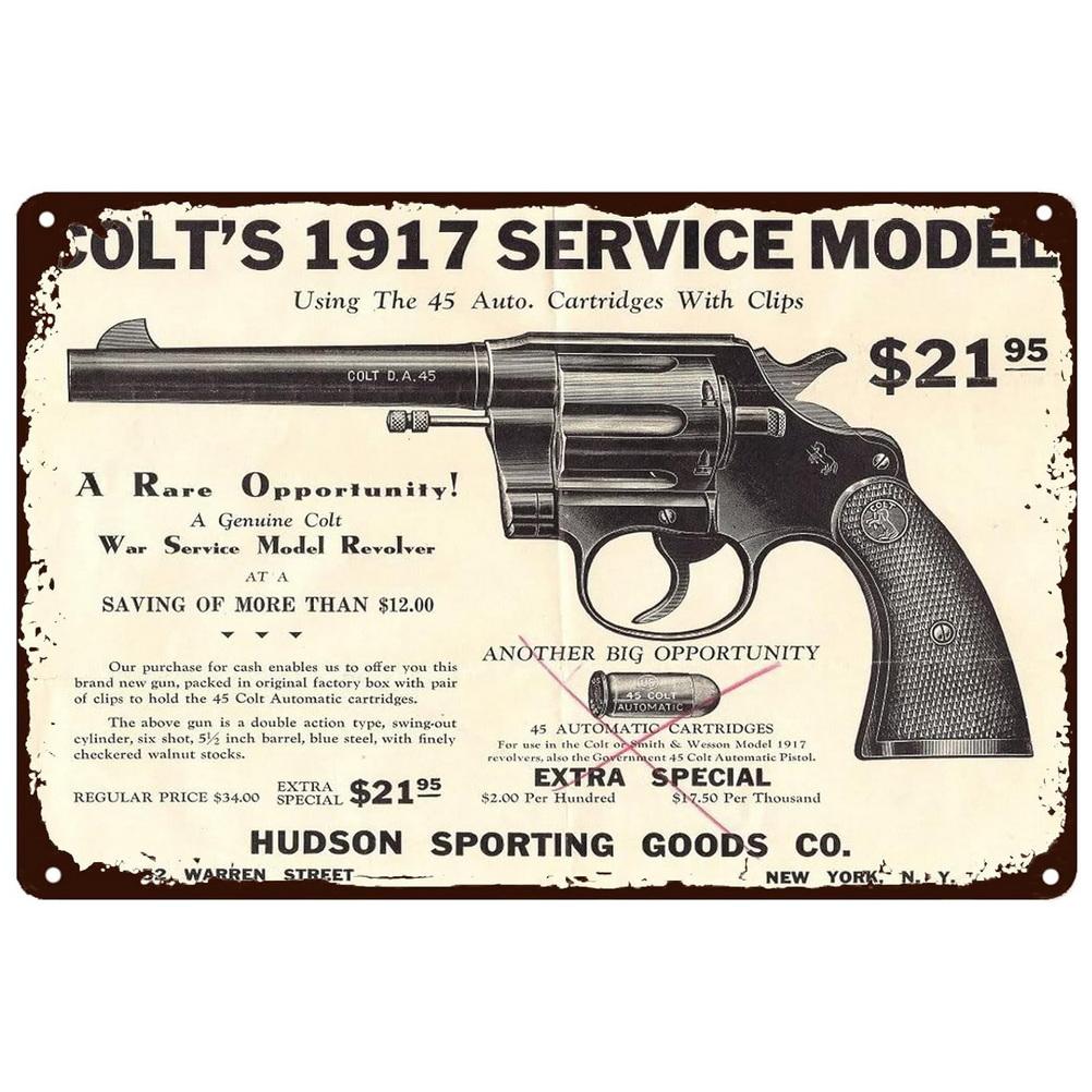 HD New Pistol Metal Tin Signs Ruger Smith Wesson Vintage Poster For Cafe Garage Bar Club Man Cave Art Wall Decorative Paintings