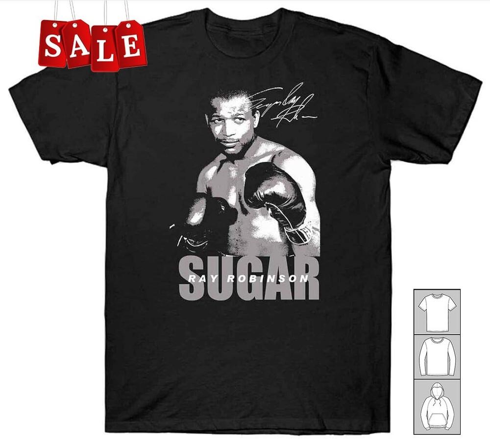 

New Sugar Ray Robinson Signature Gift For Fans Unisex S-5XL Shirt UH1782 Unisex T-Shirt 5XL різнокольоровий