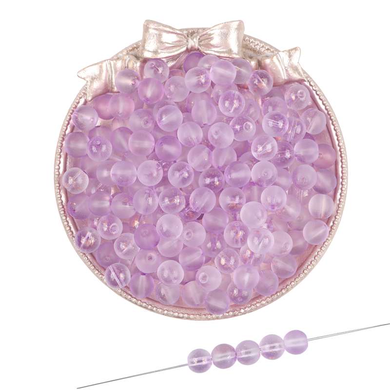 Gold Foil Effect Glass Crystal Beads 8mm Round Spacers for DIY Jewelry 50 Pcs Multi-Colors