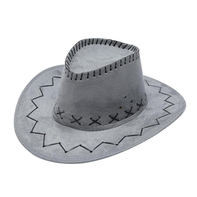 Western cowboy hat men's summer outdoor visor grassland Mongolian hat knight hat travel hat stage prop hat women