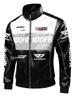 Herren Europäische PU-Leder Motorradjacke mit Stehkragen