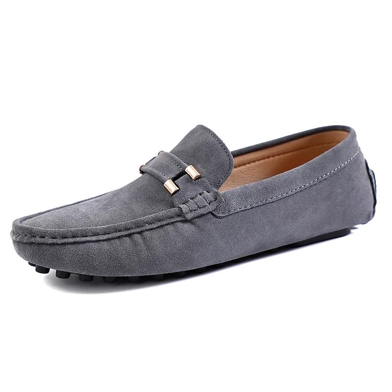 Casual Shoes Fashion Men Shoes Genuine Leather Men Loafers Slip on Men Flats Male Driving Shoes Moccasins 38-47