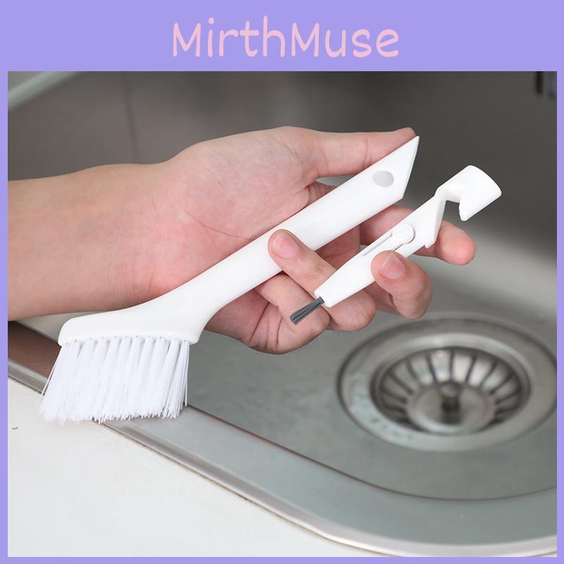 Multi Functional Crevice Cleaning Brush With Plastic Handle For Home