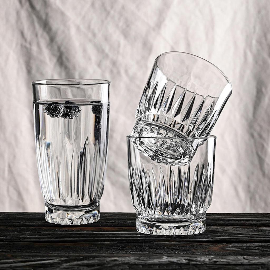 Libi Retro Engraved Whiskey and Cocktail Glass