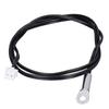 10Pcs   Thermistor Temperature Sensor Probe Round Lug Cold Pressed Terminal Connector 500mm