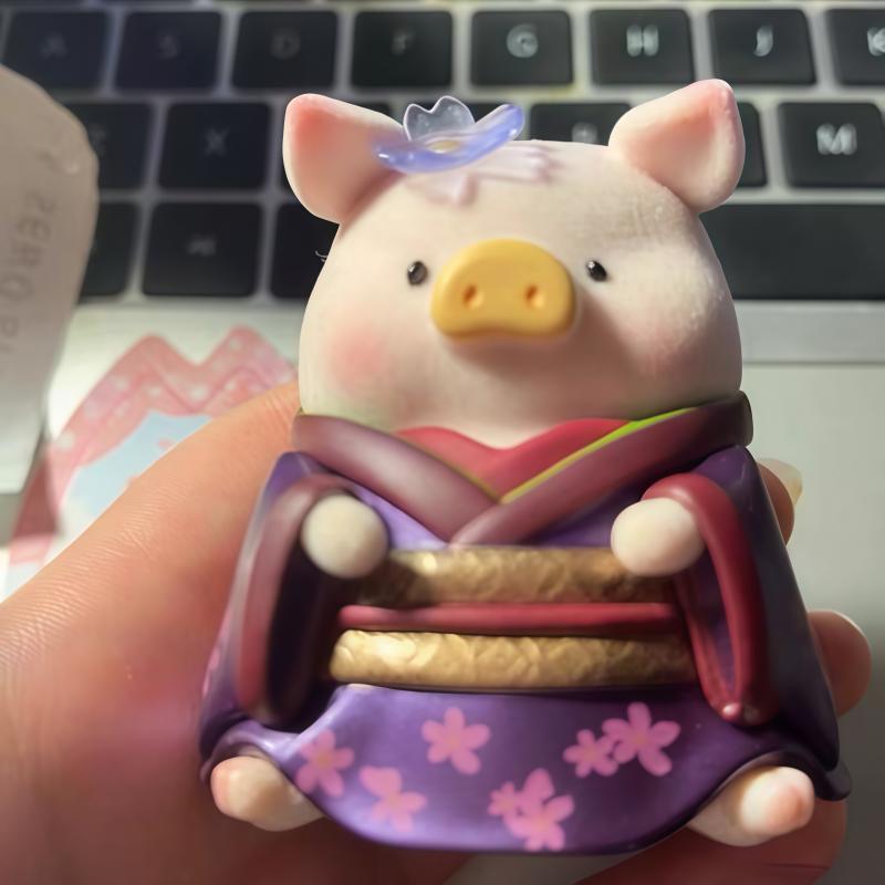 Hidden Genuine Canned Pig Lulu Pig Cherry Blossom Series First Generation Trendy Toy Figurine Peripheral Gift Ornament