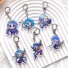 LOL Arcano:Chaveiro Acrílico Jinx League of Legends Acessórios Bolsa Desenho Animado Fofo Engraçado Mochila Chaveiros Criativos Presentes para Amigos