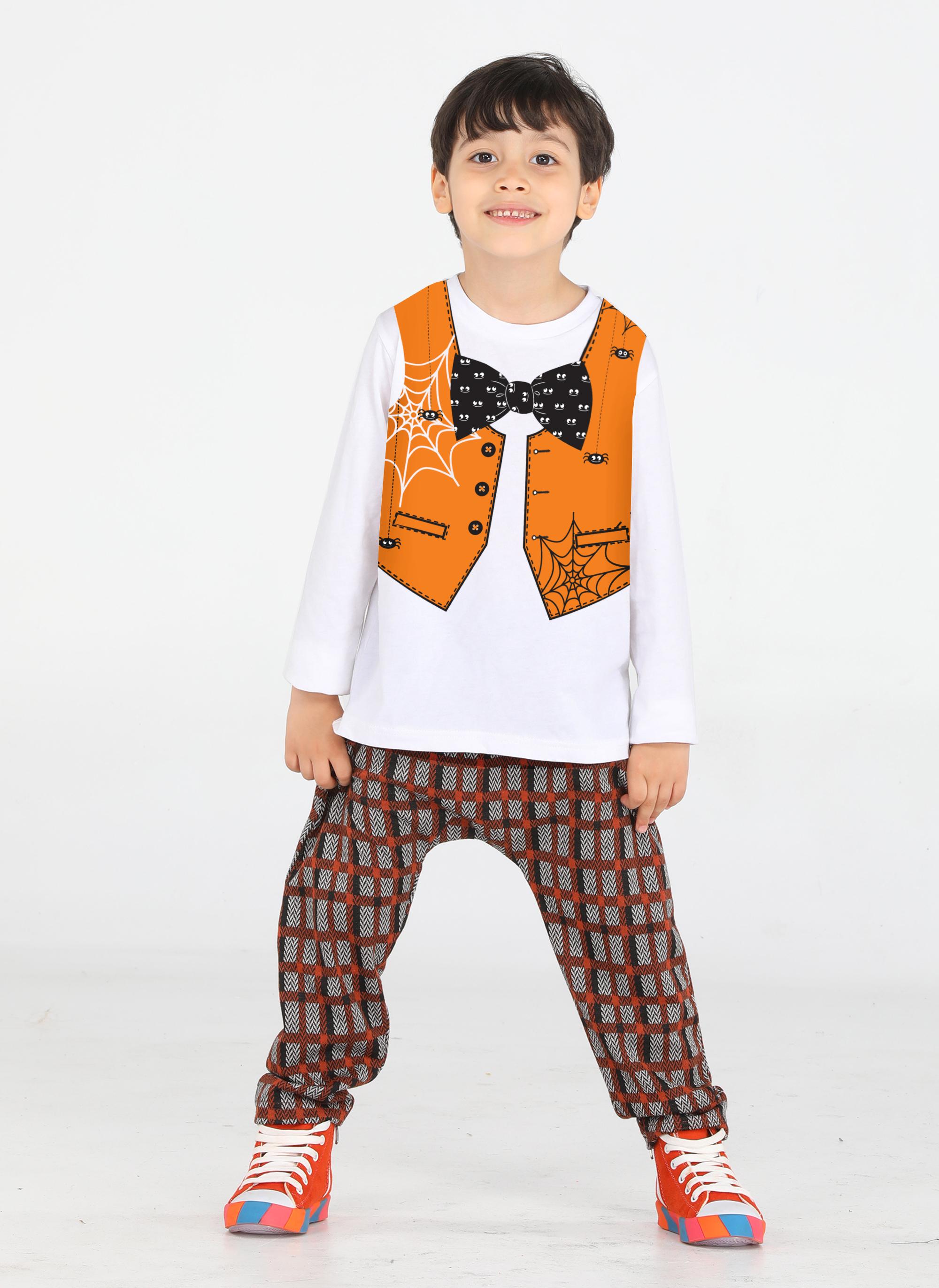 

Spider Yelek Baskılı Pantolon + T-shirt Takım 3 Yaş білий