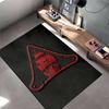 Pirate Ship Skull Design Black and Red Rug for Living Room Decor Suitable for use as an anti-slip for living room bedroom sofas