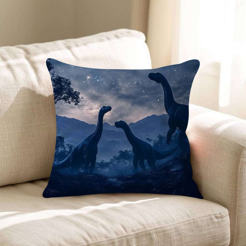 Ferocious Animal Dinosaur Personalized Picture Text Home Decorative Pillows Household Gifts 45x45cm