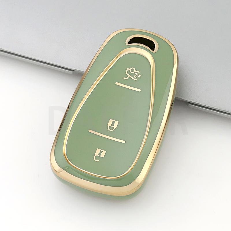 3 Buttons TPU Car Remote Key Case Cover for Chevrolet Onix Turbo Cruze Orlando Trax Tracker Trailblazer Equinox Malibu Bolt