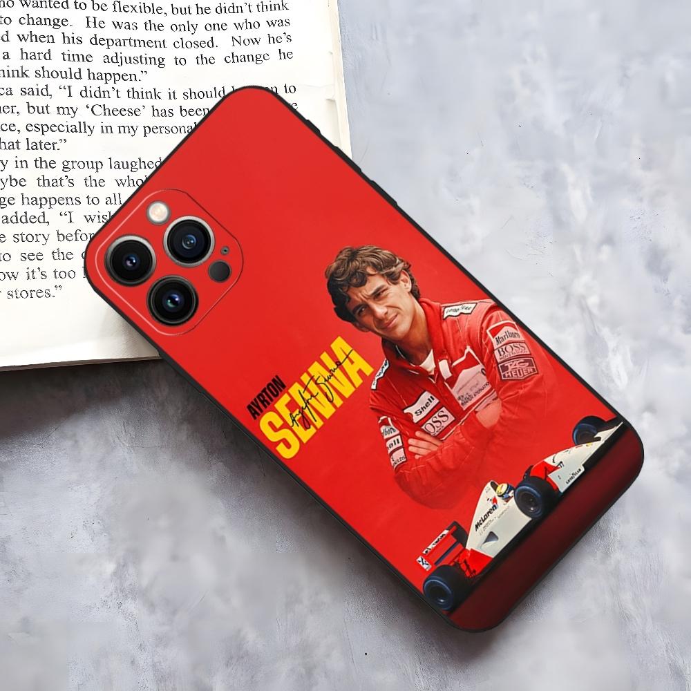 Ayrton Senna F1 Phone Case for iphone 15 14 Pro 13 Mini 11 12 Max Xr X Xs 8 Plus Shockproof Back Cover