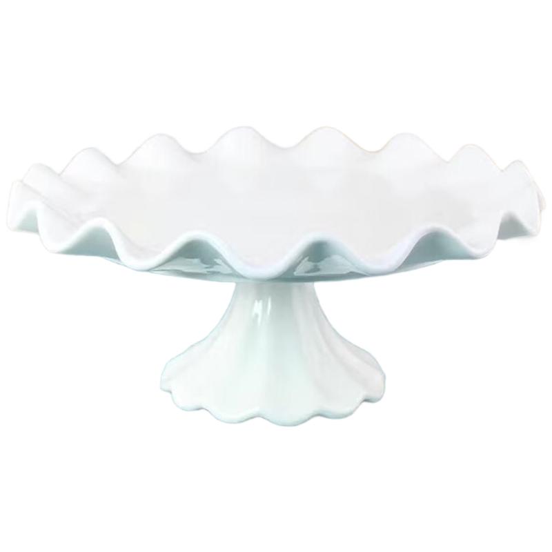 Unique High Footed Plate Dessert Display Holder Ceramic Cake Display Plate Produced For Presentation Of Sweet