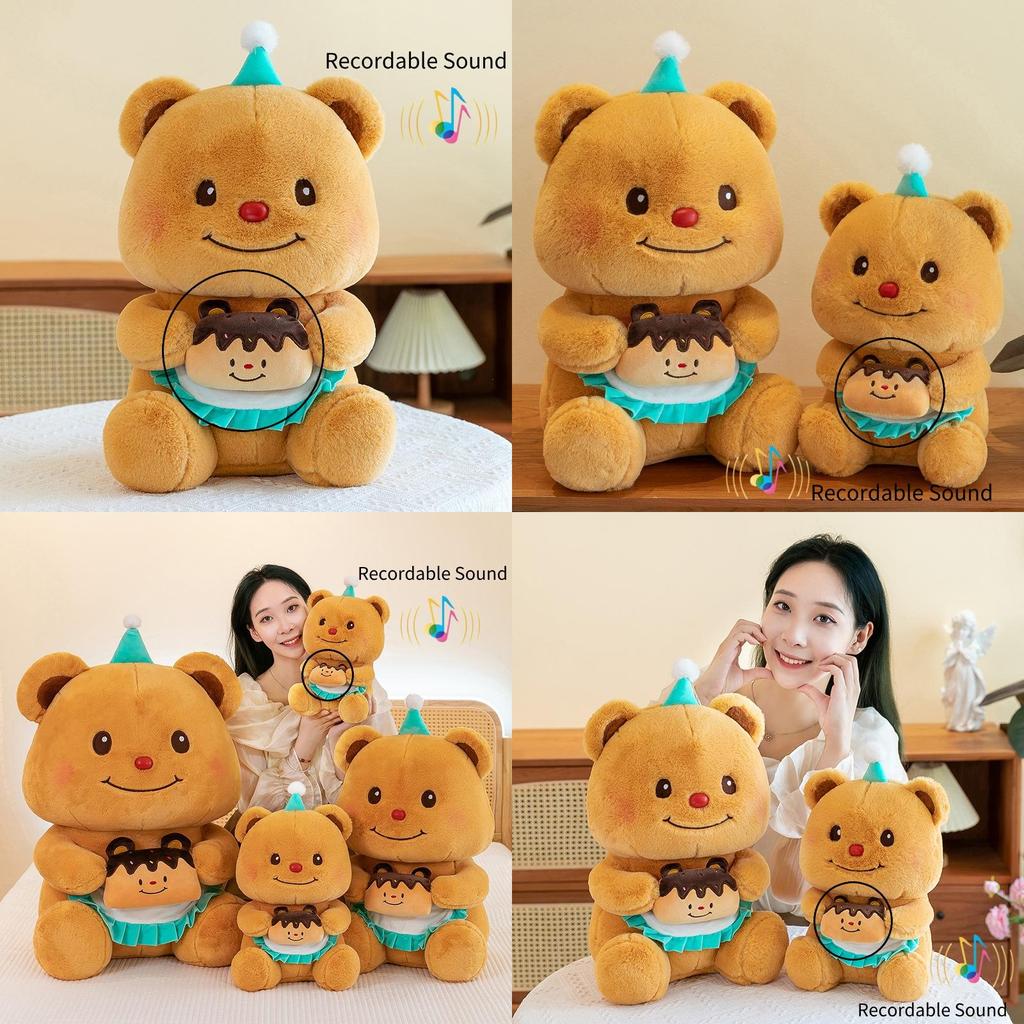 Adorable Birthday Bear Plush Doll With Voice Recording Perfect For Girls Gifts