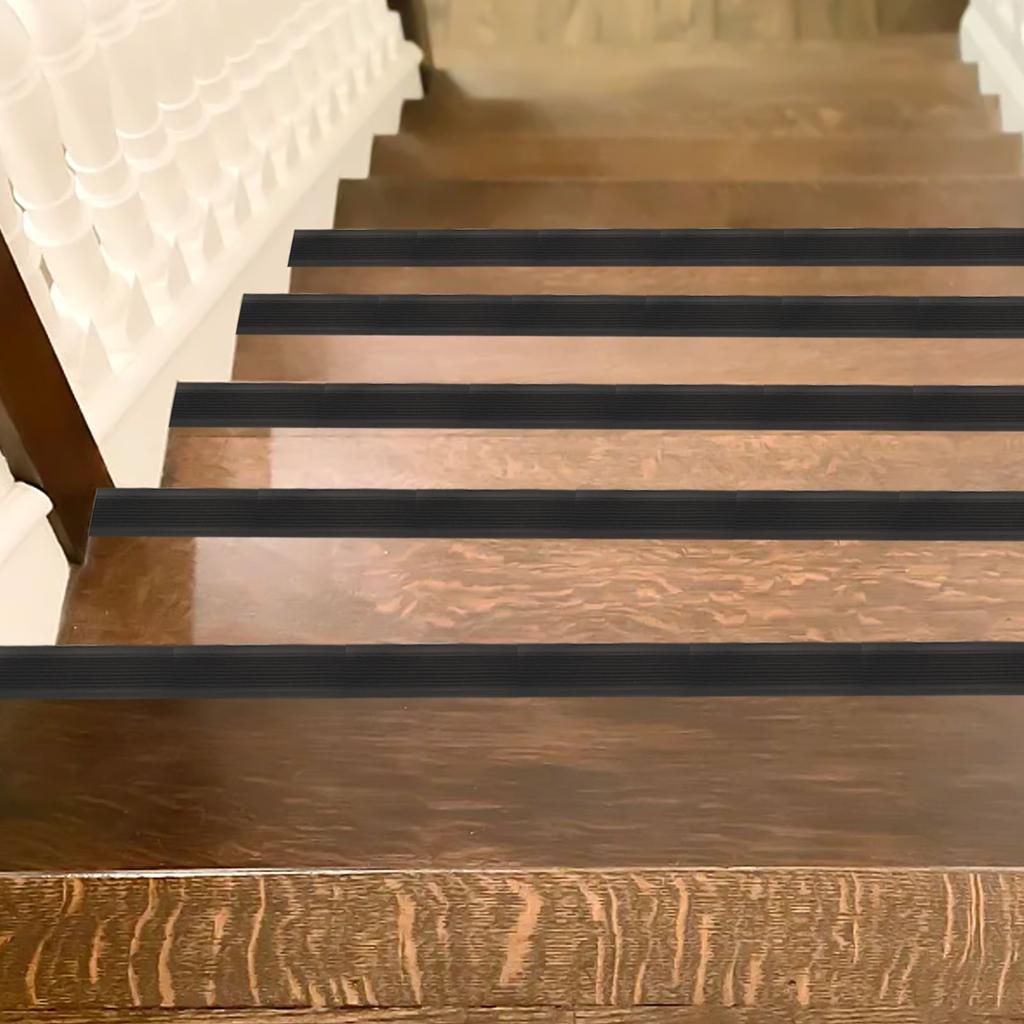 Non Slip Stair Edge Strips PVC Treads for Enhanced Safety and Flame Retardant Protection on Indoor and Outdoor Stairs