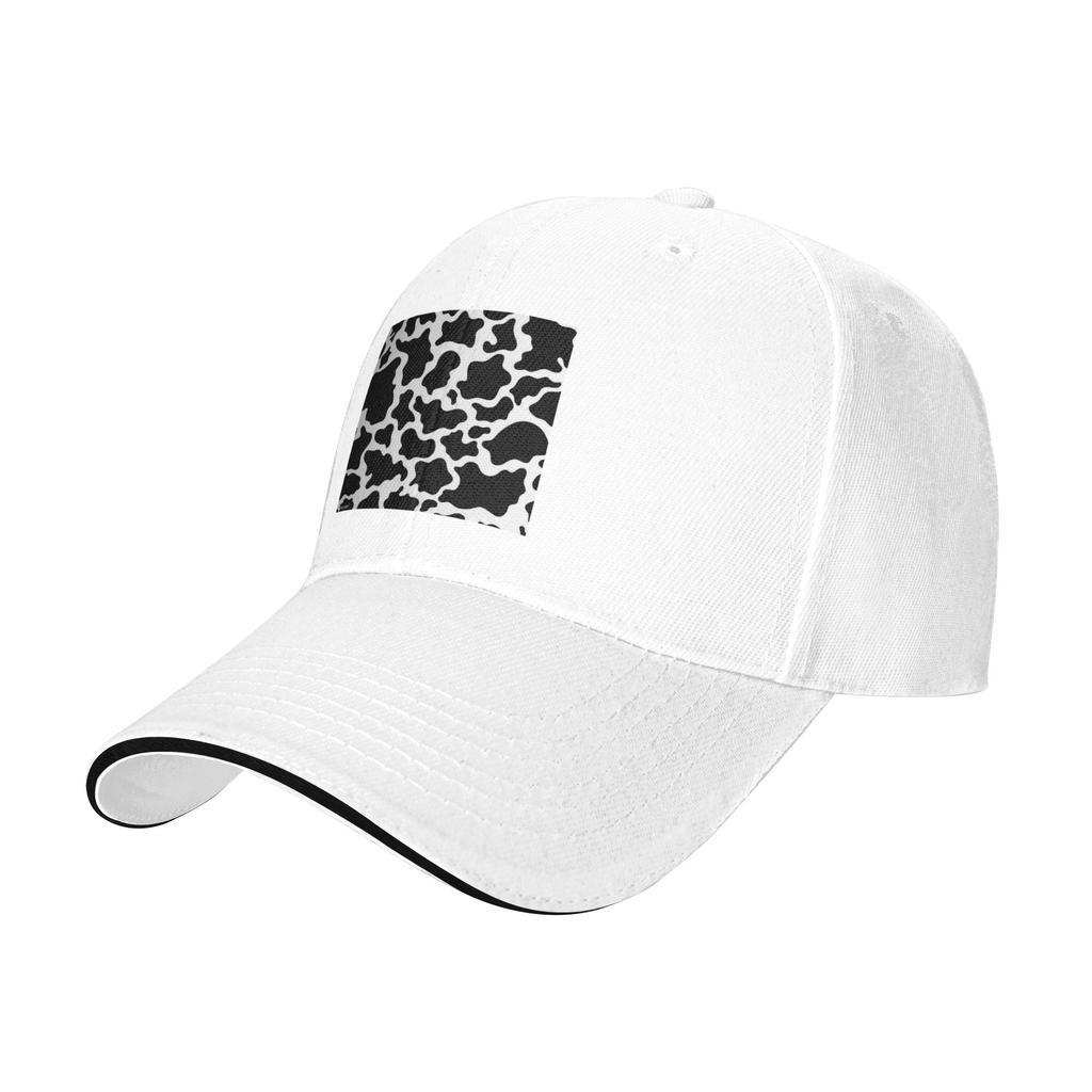 Cow Spots Animal Print Cap Fashion Baseball Caps Adjustable Hat Hip Hop Summer Unisex Baseball Hats Customizable Polychromatic
