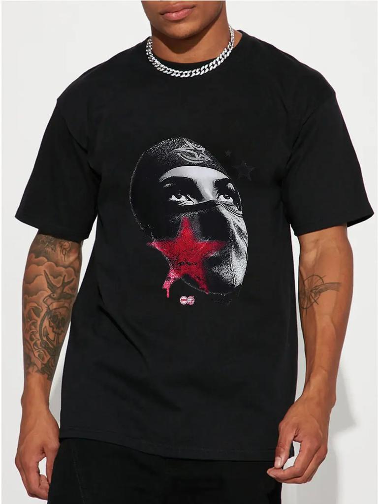 Cotton T-shirt with Graphic Print