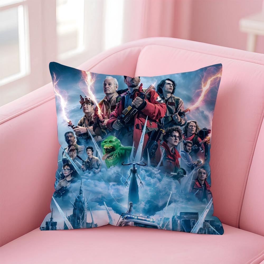GGhostbusters AAfterlife Cartoon Cushion Cover Pillow Case Soft Friendly Fabric Concealed Zipper