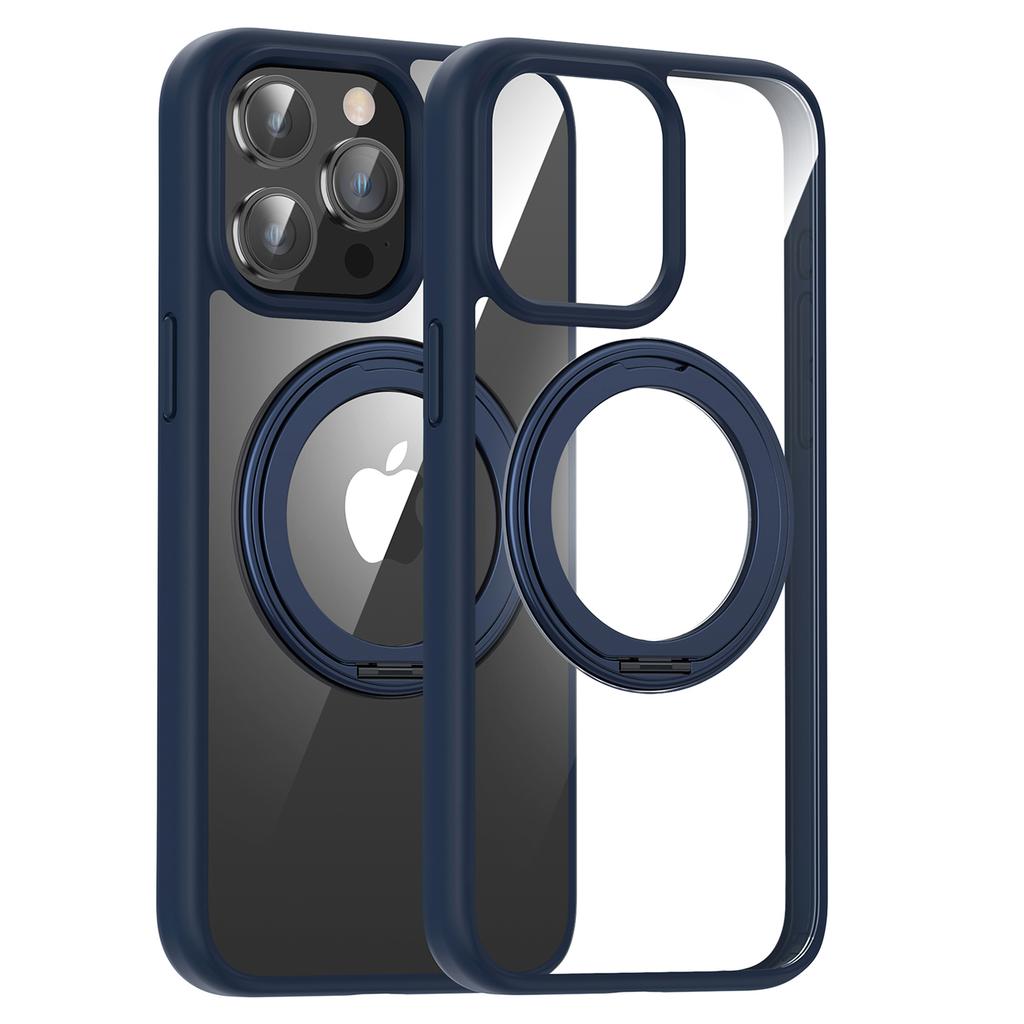 For iPhone 13 Pro PC+TPU Phone Cover Compatible with MagSafe Kickstand Back Case