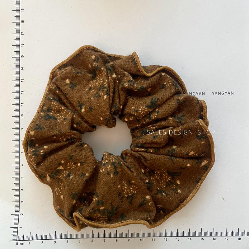 Korean Heart-Shaped Slim Waist Floral Double Layer Hair Tie - Elegant & Versatile Hair Accessory