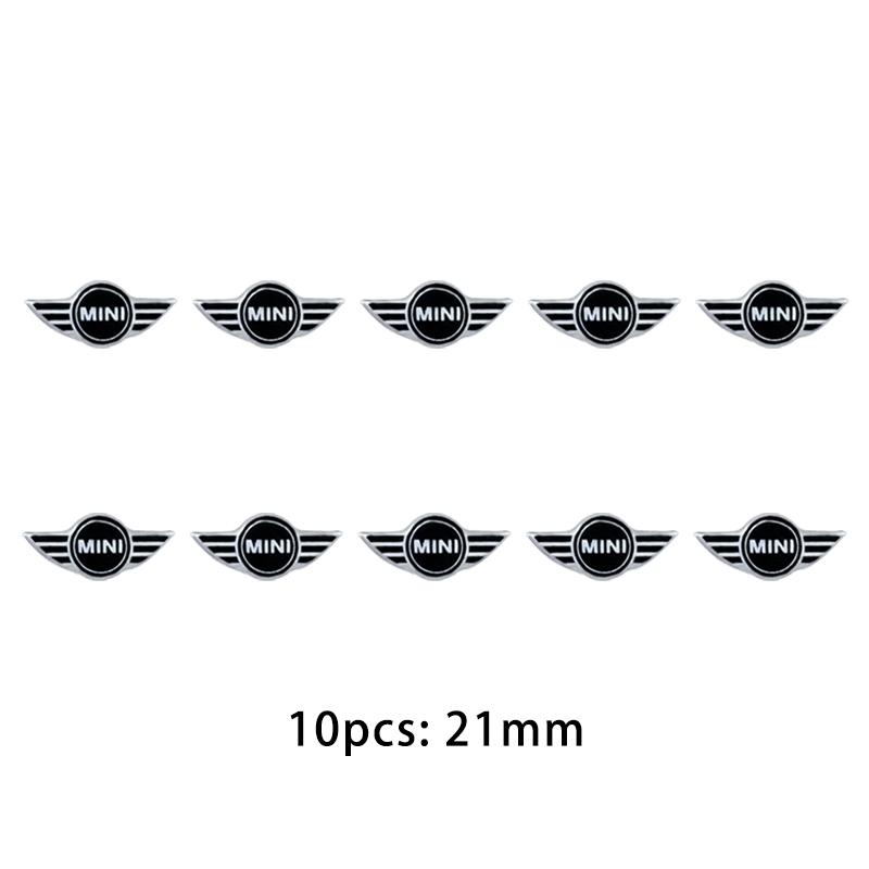 21mm Car Key Stickers Keyhole Decor Decal For BMW MINI Cooper One JCW F54 F55 F56 F57 F60 R50 R52 R53 R60 Key Fob Emblem Sticker
