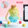 800ML Water Bottle Travel Bear Kettle Sport Drinking Mug Girl Outdoor Bottle Large Cup with Straw