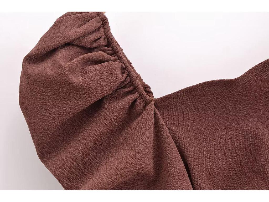 2025 Spring Fashion: Women's European & American Slim Stretch Pleated Dress