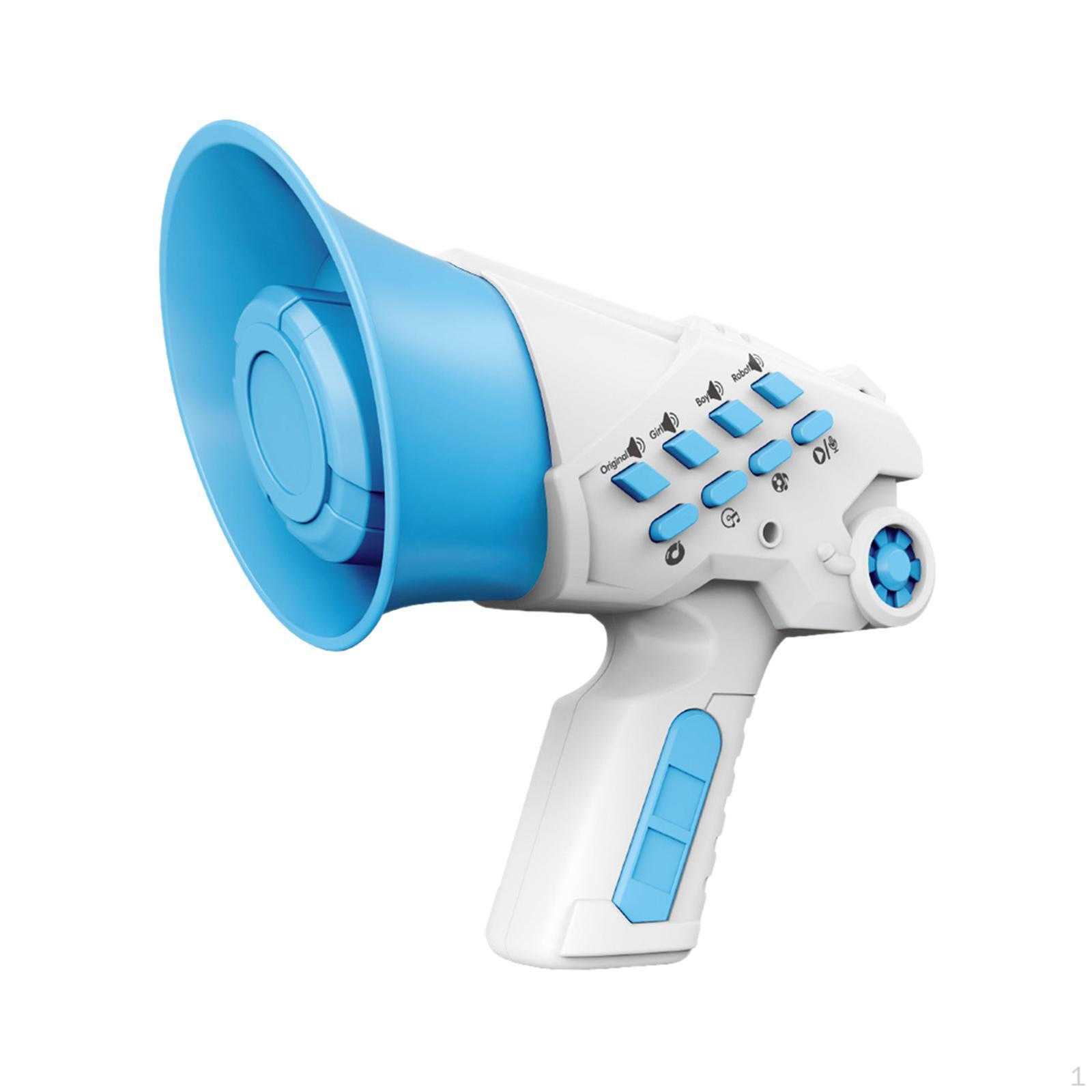

Дитяча іграшка для зміни голосу, 4 режими голосу, освітній гучномовець, міні-підсилювач, портативний дитячий синій